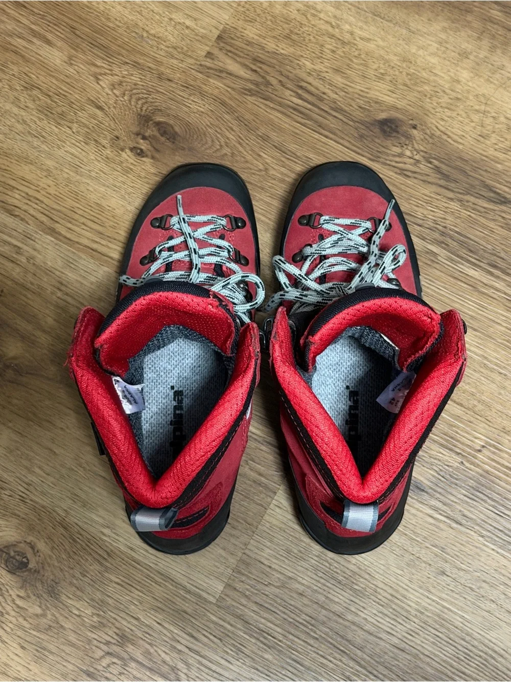 Alpina Men's Red Backcountry Hiking Boots size 9